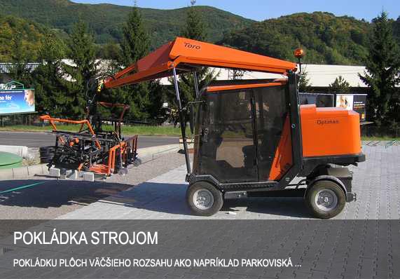 Pokládka strojom